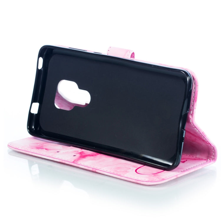 Heart + Marble Pattern Horizontal Flip Leather Case for Huawei Mate 20, with Holder & Card Slots & Wallet & Lanyard