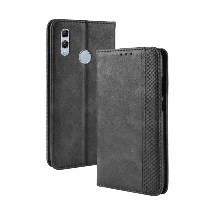 Magnetic Buckle Retro Texture Horizontal Flip Leather Case for Huawei Honor 10 Lite / P Smart (2019) / Nova Lite 3, with Holder & Card Slots & Wallet