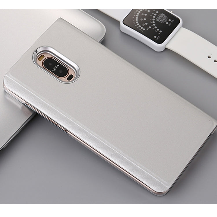 For Huawei  Mate 9 Pro Electroplating PC + PU Horizontal Flip Protective Case with Stand Holder & Sleep / Wake-up Function