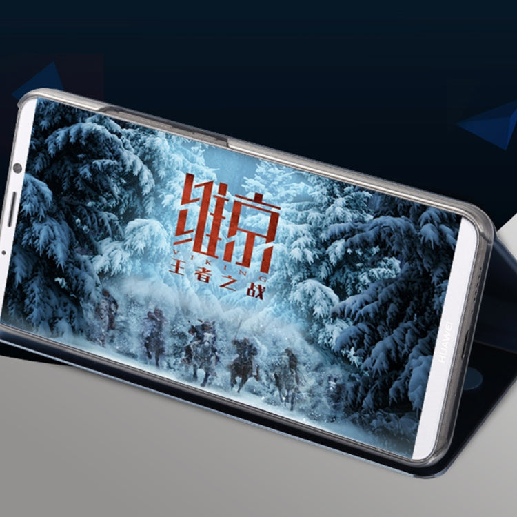 For Huawei  Mate 10 Pro Electroplating PC + PU Horizontal Flip Protective Case with Stand Holder & Sleep / Wake-up Function