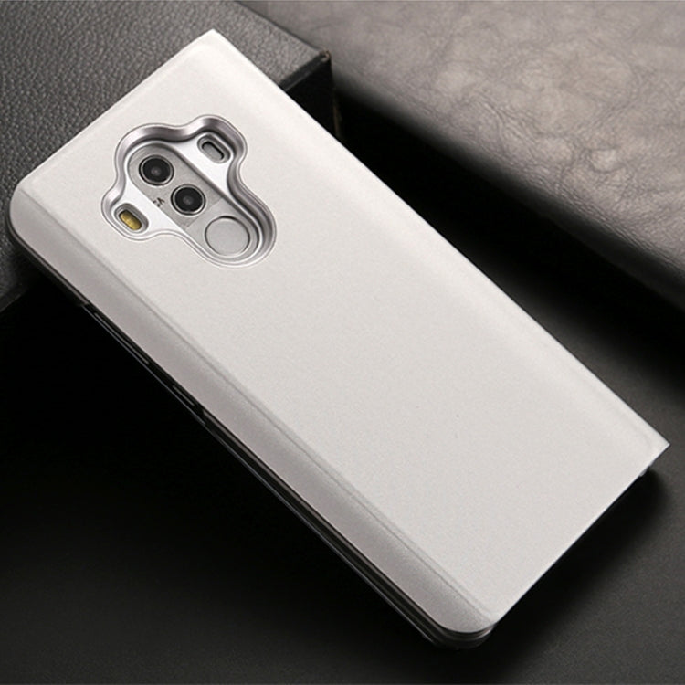 For Huawei  Mate 10 Pro Electroplating PC + PU Horizontal Flip Protective Case with Stand Holder & Sleep / Wake-up Function