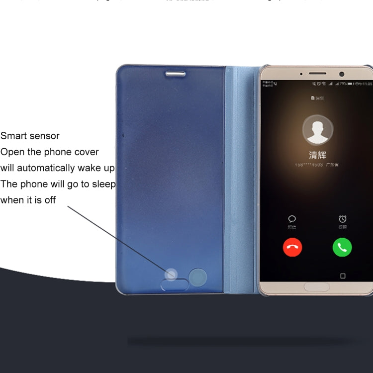 For Huawei  Mate 10 Electroplating PC + PU Horizontal Flip Protective Case with Stand Holder & Sleep / Wake-up Function