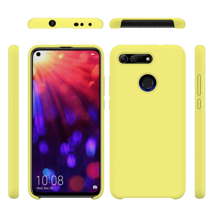 Solid Color Liquid Silicone Dropproof Protective Case for Huawei Honor View 20