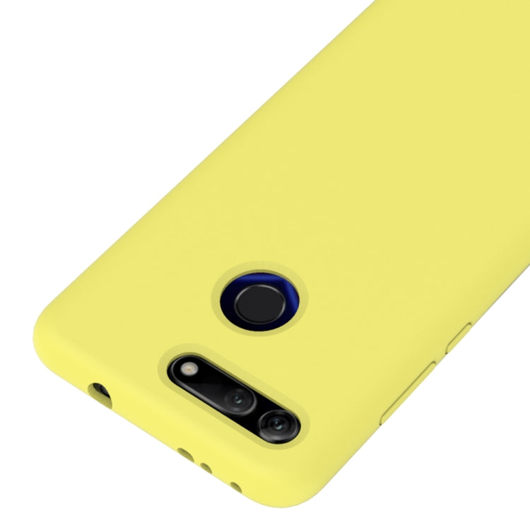Solid Color Liquid Silicone Dropproof Protective Case for Huawei Honor View 20