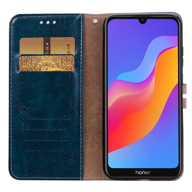 Business Style Oil Wax Texture Horizontal Flip Leather Case for Huawei Y6 (2019) / Honor 8A, with Holder & Card Slots & Wallet