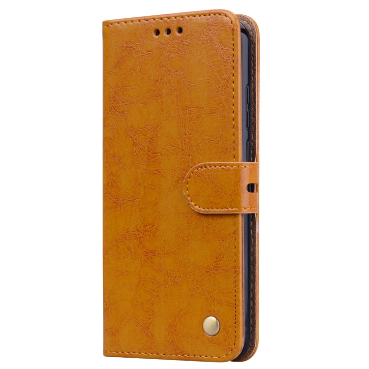Business Style Oil Wax Texture Horizontal Flip Leather Case for Huawei Y6 (2019) / Honor 8A, with Holder & Card Slots & Wallet
