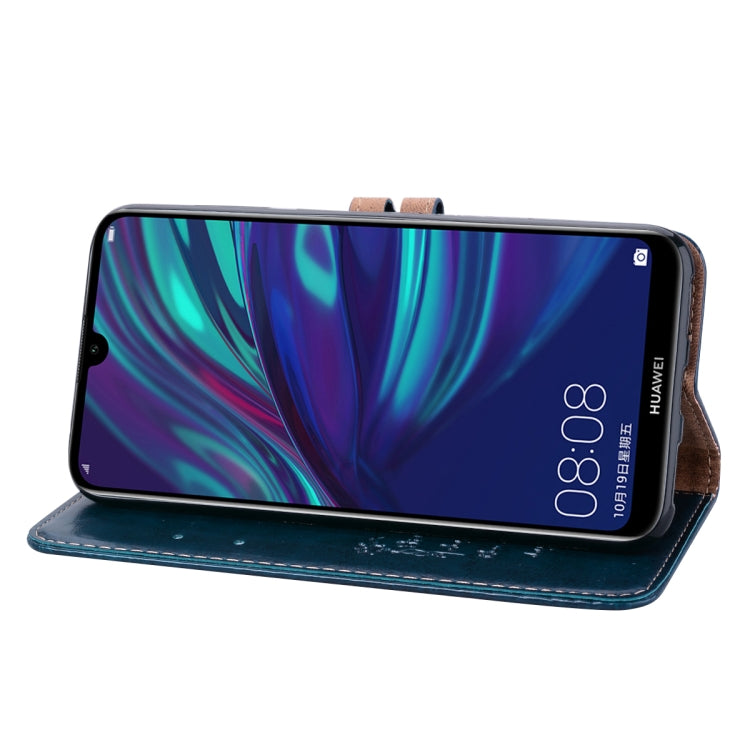 Business Style Oil Wax Texture Horizontal Flip Leather Case for Huawei Y7 (2019), with Holder & Card Slots & Wallet