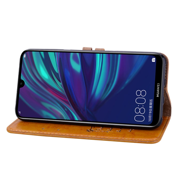 Business Style Oil Wax Texture Horizontal Flip Leather Case for Huawei Y7 (2019), with Holder & Card Slots & Wallet