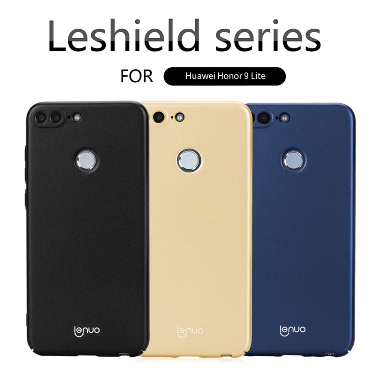 Lenuo for  Leshield Series Huawei Honor 9 Lite PC Dropproof Protective Back Cover Case(Blue)
