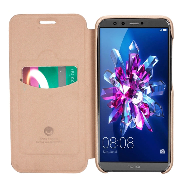 Lenuo for  Ledream Flip Series Huawei Honor 9 Lite PU + PC Horizontal Flip Leather Case with Card Slots