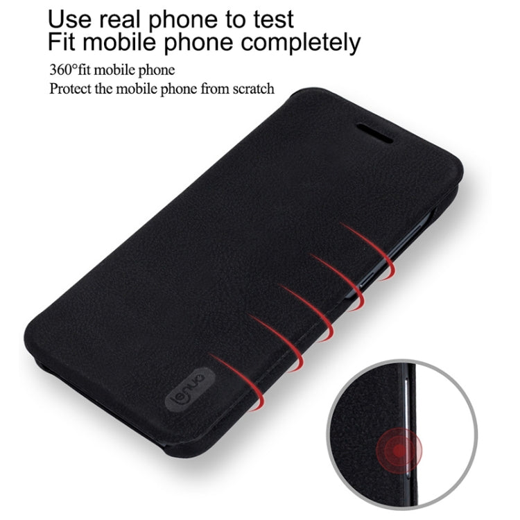 Lenuo for  Ledream Flip Series Huawei Honor 9 Lite PU + PC Horizontal Flip Leather Case with Card Slots