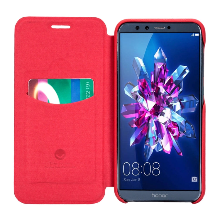 Lenuo for  Ledream Flip Series Huawei Honor 9 Lite PU + PC Horizontal Flip Leather Case with Card Slots