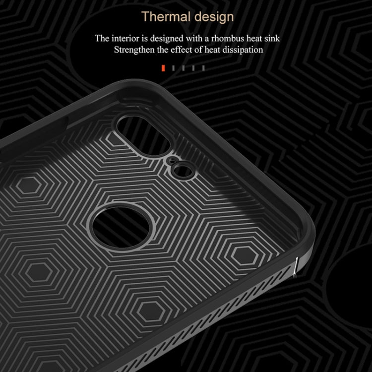 Lenuo for  Leshen Series Huawei Honor 9 Lite TPU Litchi Texture Dropproof Protective Back Cover Case