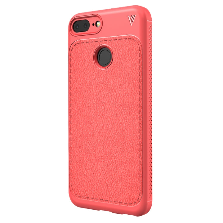 Lenuo for  Leshen Series Huawei Honor 9 Lite TPU Litchi Texture Dropproof Protective Back Cover Case