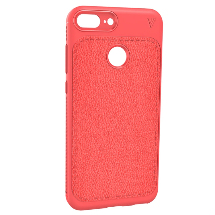Lenuo for  Leshen Series Huawei Honor 9 Lite TPU Litchi Texture Dropproof Protective Back Cover Case