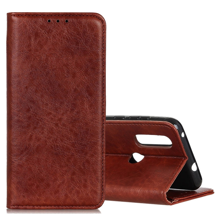 Magnetic Crazy Horse Texture Horizontal Flip Leather Case for Huawei Honor 8C, with Holder & Card Slots & Wallet