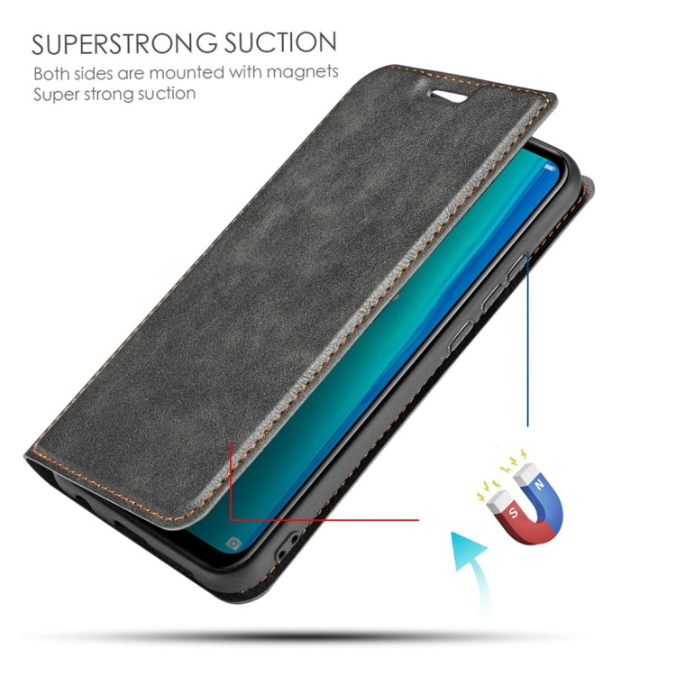 Retro Simple Ultra-thin Magnetic Horizontal Flip Leather Case for Huawei P20 Lite / Nova 3e, with Holder & Card Slots & Lanyard