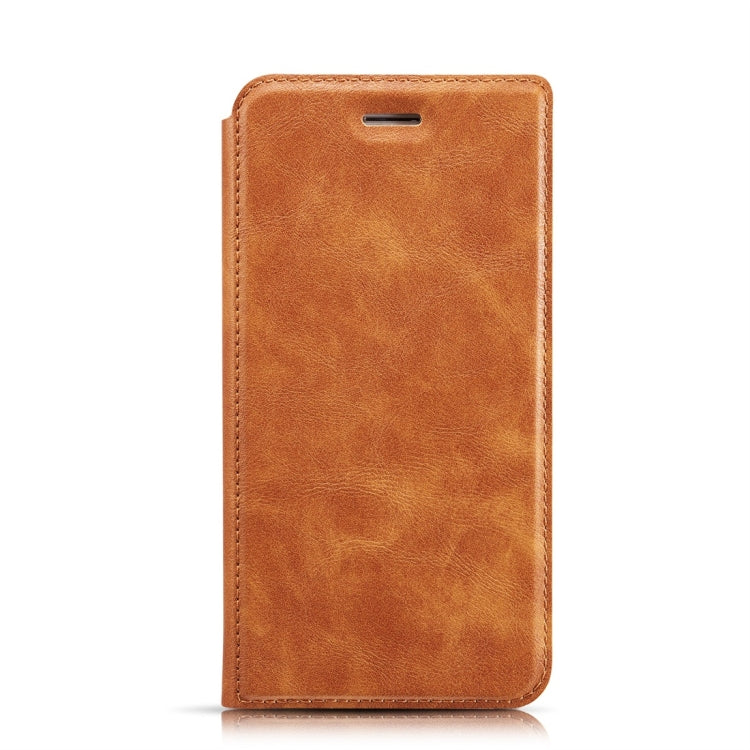 Retro Simple Ultra-thin Magnetic Horizontal Flip Leather Case for Huawei P20 Lite / Nova 3e, with Holder & Card Slots & Lanyard