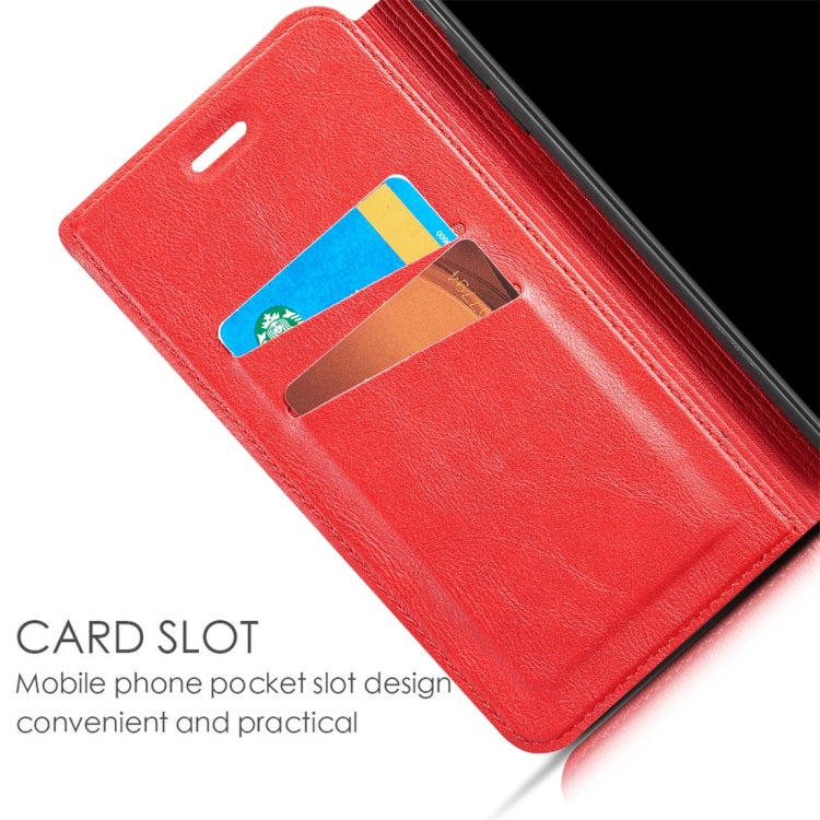 Retro Simple Ultra-thin Magnetic Horizontal Flip Leather Case for Huawei P20 Pro, with Holder & Card Slots & Lanyard