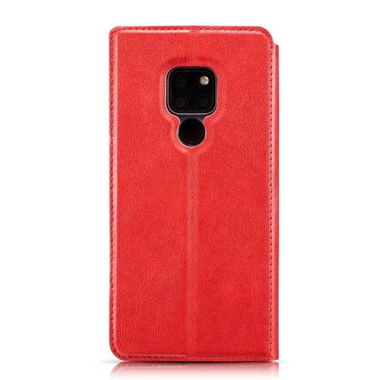 Retro Simple Ultra-thin Magnetic Horizontal Flip Leather Case for Huawei Mate 20, with Holder & Card Slots & Lanyard