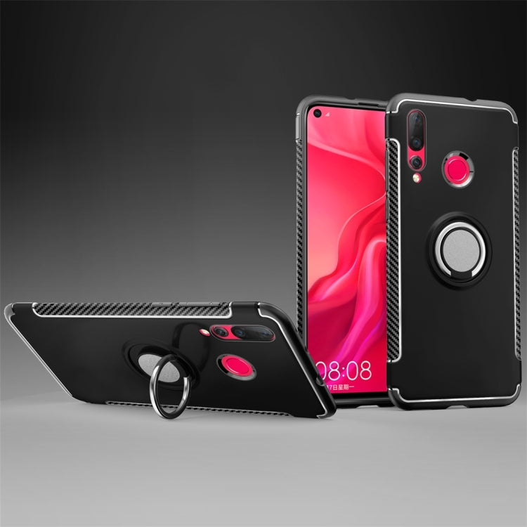 Magnetic 360 Degree Rotation Ring Holder Armor Protective Case for Huawei Nova 4