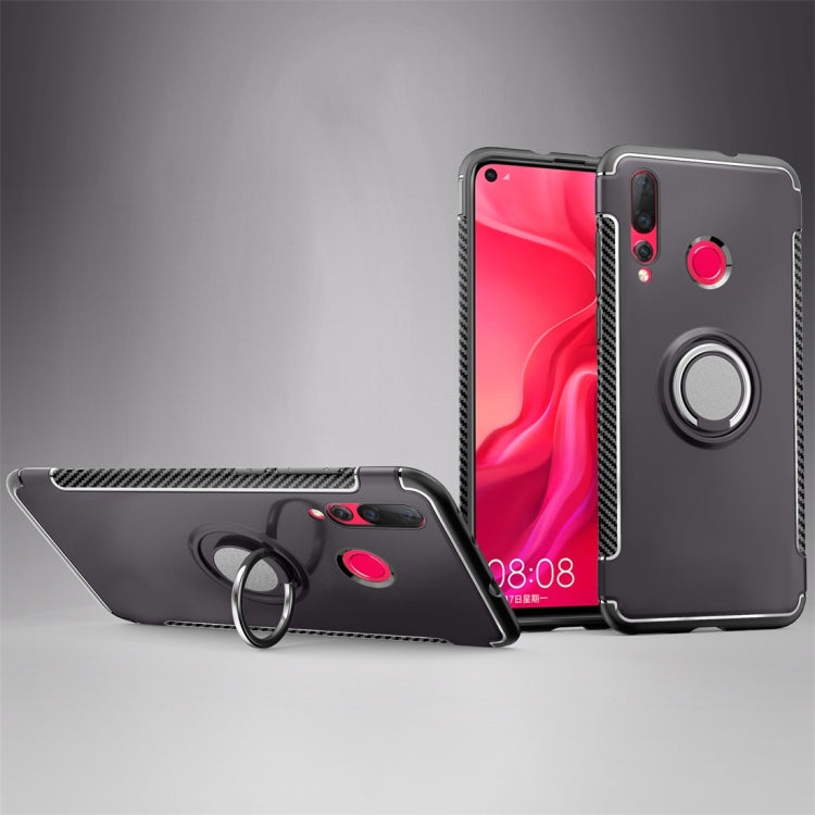 Magnetic 360 Degree Rotation Ring Holder Armor Protective Case for Huawei Nova 4