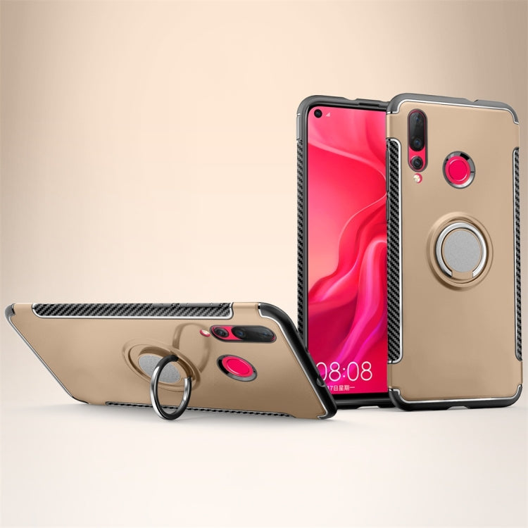 Magnetic 360 Degree Rotation Ring Holder Armor Protective Case for Huawei Nova 4