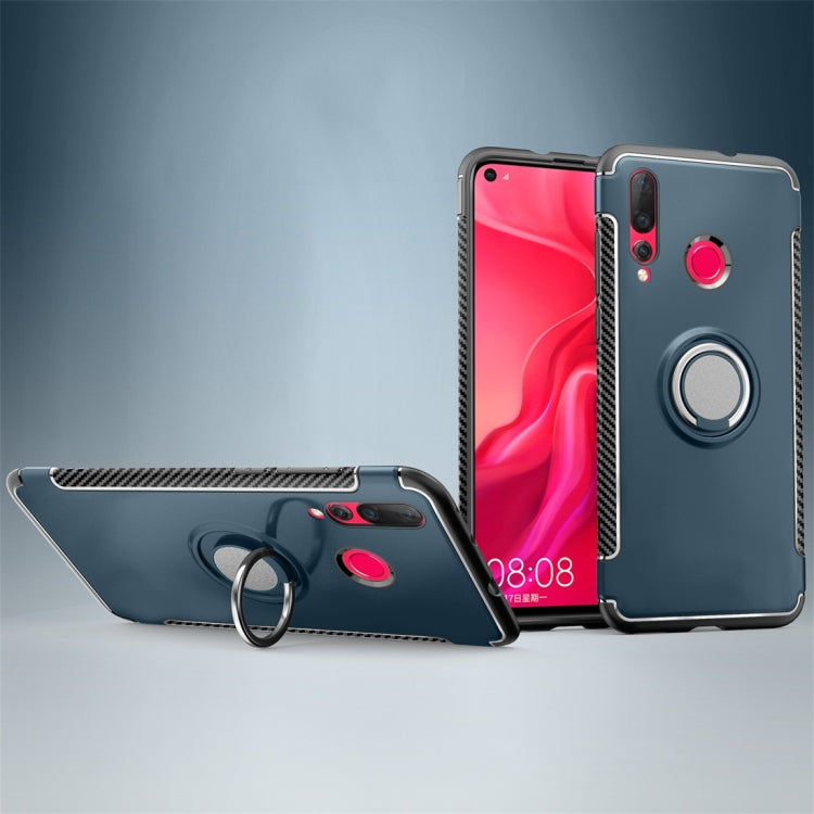 Magnetic 360 Degree Rotation Ring Holder Armor Protective Case for Huawei Nova 4