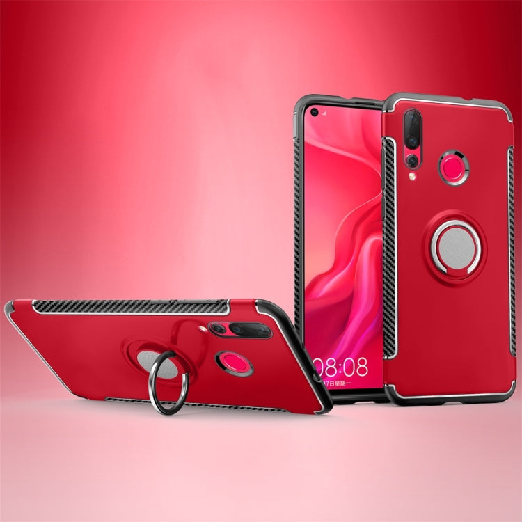 Magnetic 360 Degree Rotation Ring Holder Armor Protective Case for Huawei Nova 4