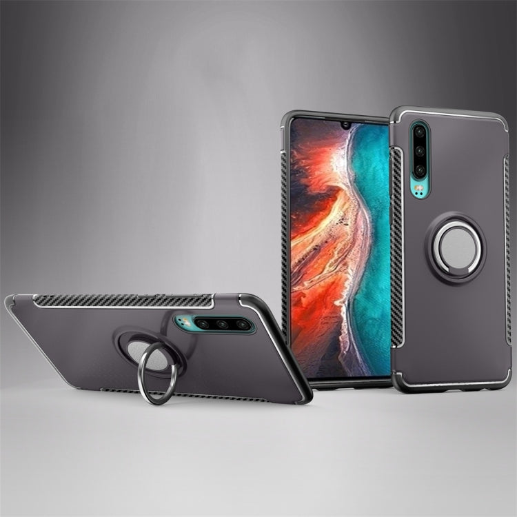 Magnetic 360 Degree Rotation Ring Holder Armor Protective Case for Huawei P30