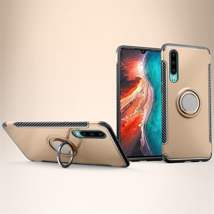 Magnetic 360 Degree Rotation Ring Holder Armor Protective Case for Huawei P30