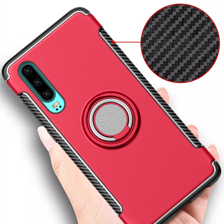 Magnetic 360 Degree Rotation Ring Holder Armor Protective Case for Huawei P30