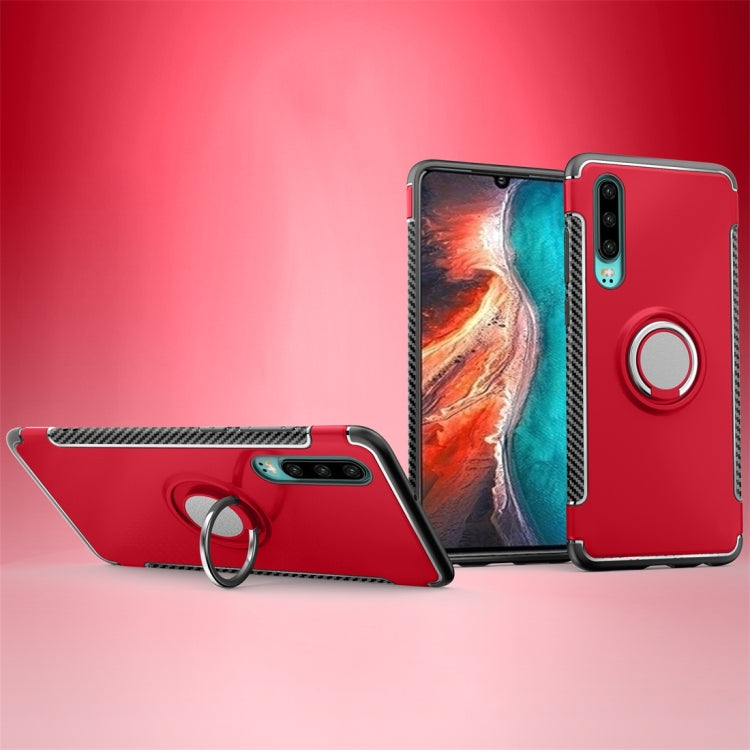 Magnetic 360 Degree Rotation Ring Holder Armor Protective Case for Huawei P30