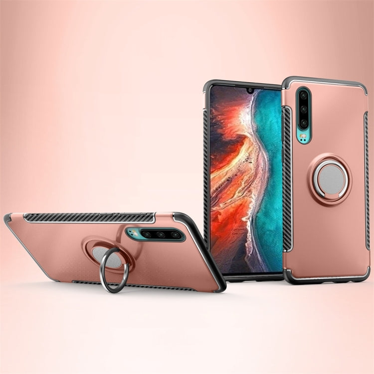 Magnetic 360 Degree Rotation Ring Holder Armor Protective Case for Huawei P30