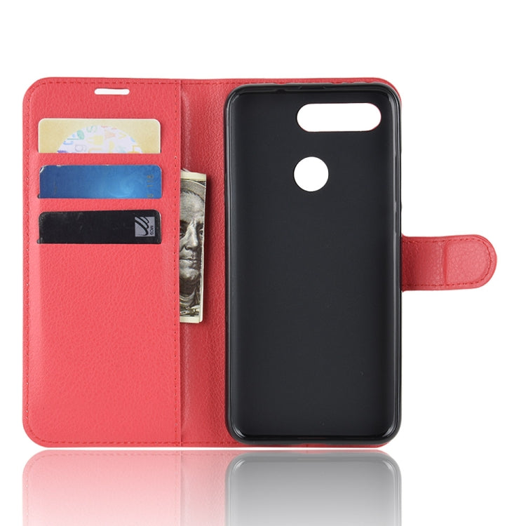 Litchi Texture Horizontal Flip Leather Case For Huawei Honor V20 ,With Holder & Wallet & Card Slots