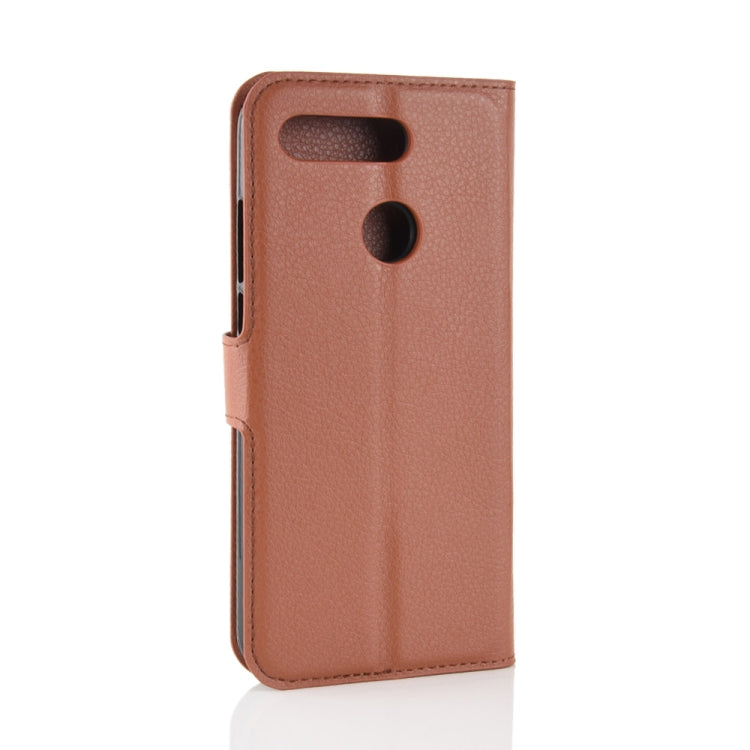 Litchi Texture Horizontal Flip Leather Case For Huawei Honor V20 ,With Holder & Wallet & Card Slots