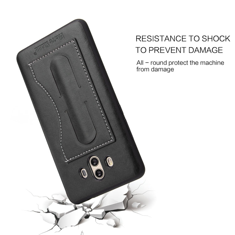 Fierre Shann Full Coverage Protective Leather Case for Huawei Mate 10,  with Holder & Card Slot