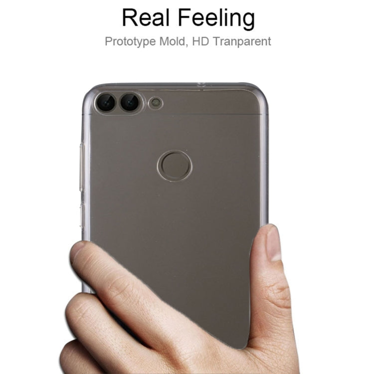 For Huawei  Enjoy 7S / P Smart 0.75mm Ultra-thin Transparent TPU Protective Case(Transparent)