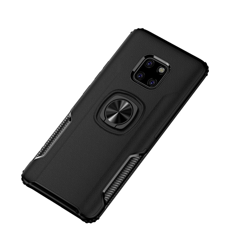 Shockproof Car Magnetic Case with 360 Degree Gold Armor Ring for Huawei Mate 20 Pro