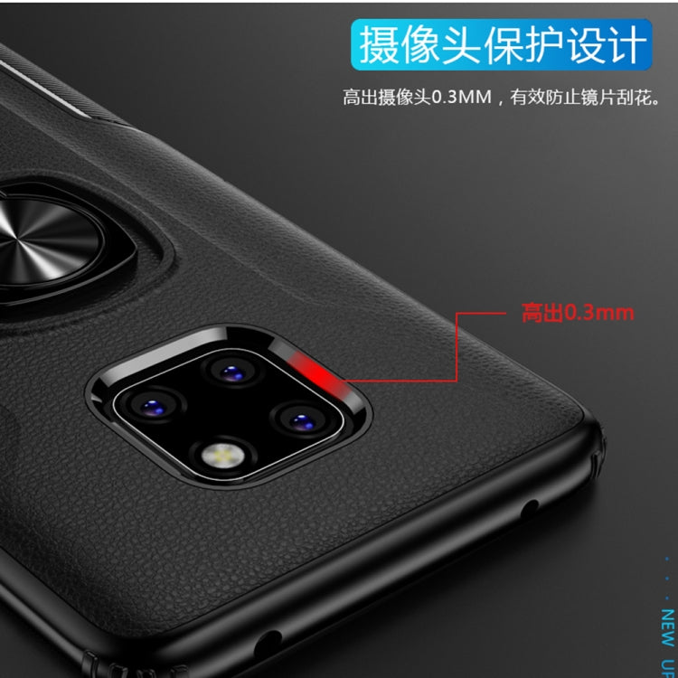Shockproof Car Magnetic Case with 360 Degree Gold Armor Ring for Huawei Mate 20 Pro