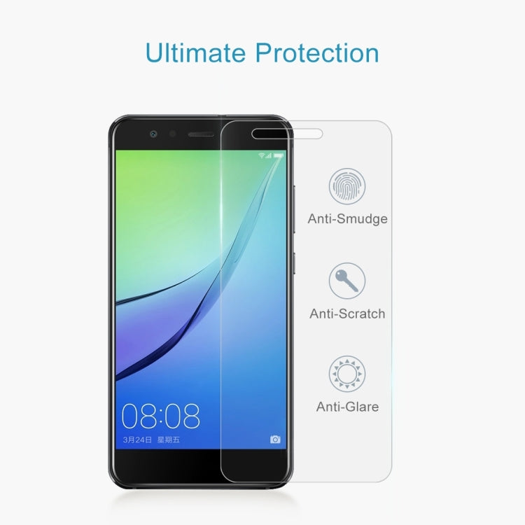 100 PCS 9H 2.5D Tempered Glass Film for Huawei nova Lite