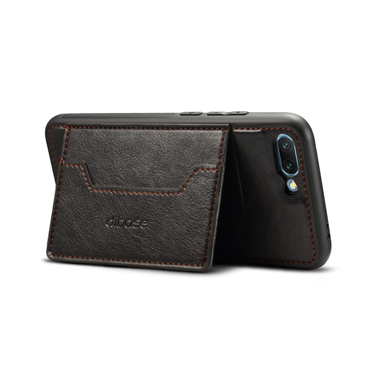 Dibase TPU + PC + PU Crazy Horse Texture Leather Case for Huawei Honor 10, with Holder & Card Slots