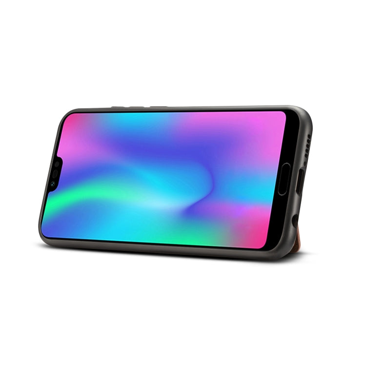 Dibase TPU + PC + PU Crazy Horse Texture Leather Case for Huawei Honor 10, with Holder & Card Slots