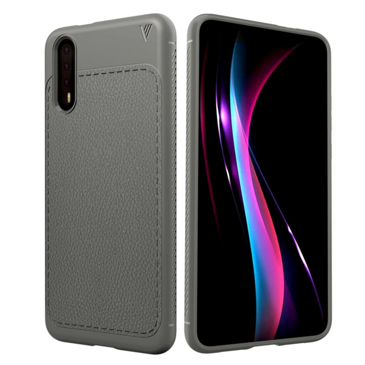 Lenuo for  Leshen Series Huawei P20 TPU Litchi Texture Dropproof Protective Back Cover Case