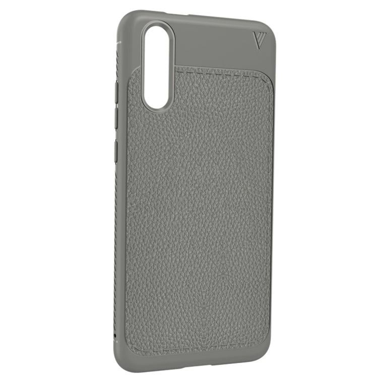 Lenuo for  Leshen Series Huawei P20 TPU Litchi Texture Dropproof Protective Back Cover Case