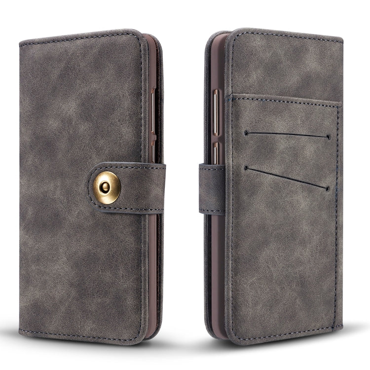 Magnetic Absorption Detachable Retro Style Horizontal Flip Leather Case for Huawei P20, with Card Slots & Wallet