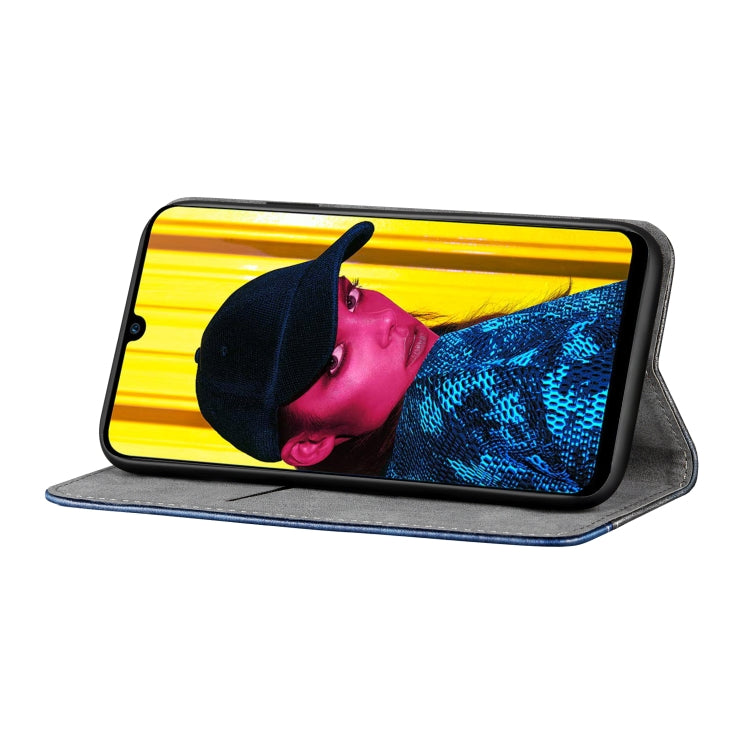 Business Solid Color Stitching Horizontal Flip Leather Case for Huawei Psmartï¼ˆ2019ï¼‰, with Holder & Card Slots & Wallet & Lanyard