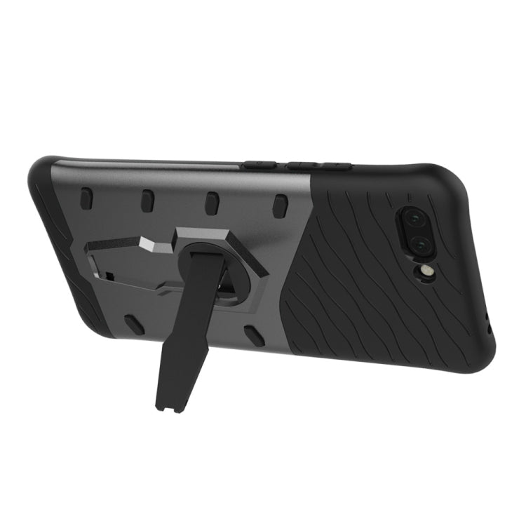 PC + TPU Dropproof Sniper Hybrid Case for Huawei Honor 10, with 360 Degree Rotation Holder