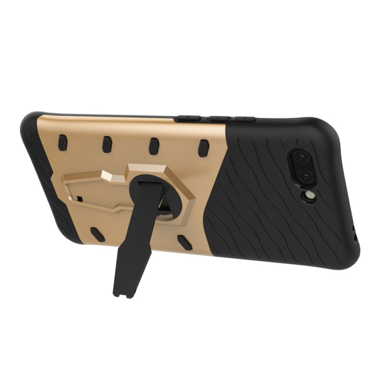 PC + TPU Dropproof Sniper Hybrid Case for Huawei Honor 10, with 360 Degree Rotation Holder