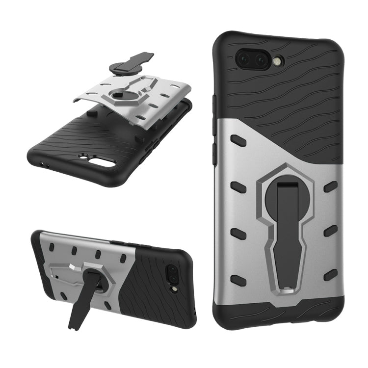PC + TPU Dropproof Sniper Hybrid Case for Huawei Honor 10, with 360 Degree Rotation Holder